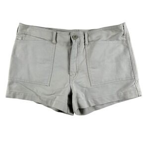 Vintage Abercrombie Shorts Womens Size 16 Beige Twill Utility Low Rise Y2K